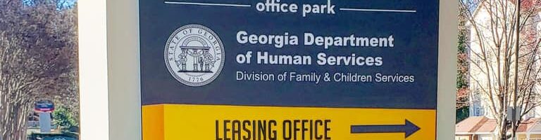 GA Dept. of Human Services Monument Sign