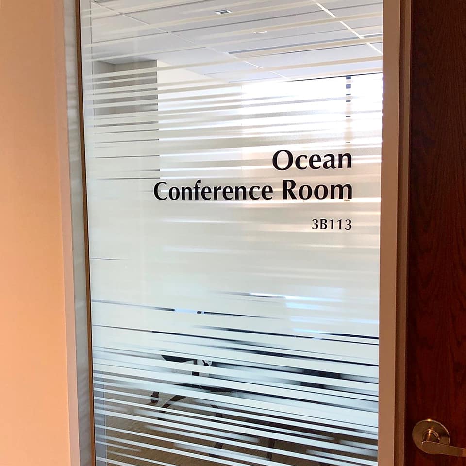 Conference Room Glass Door Film